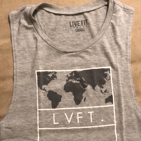 LVFT muscle tank size small for showing off the curls you did as a girl - Picture 4 of 15